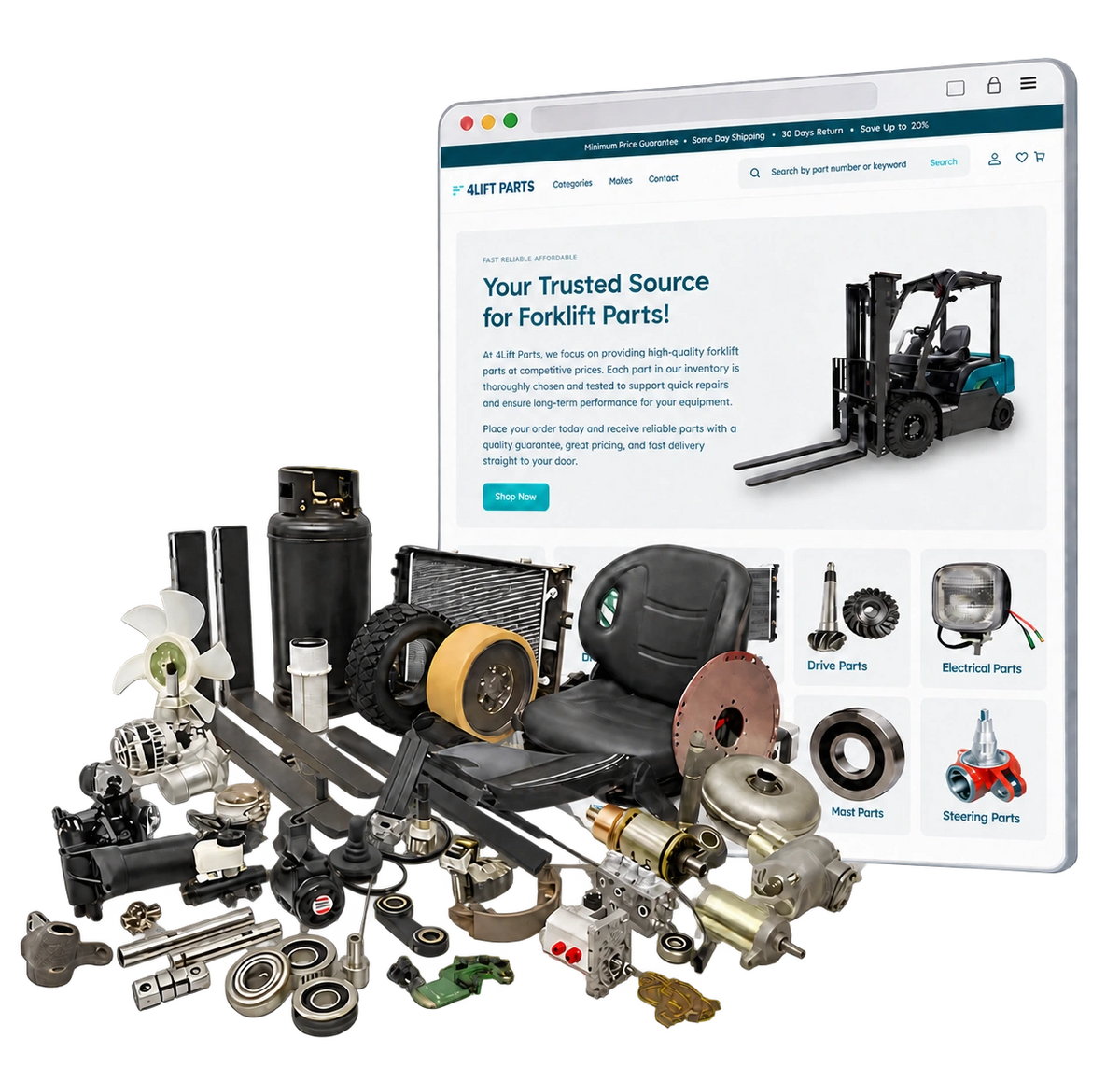 4Lift Parts store and forklift replacement parts